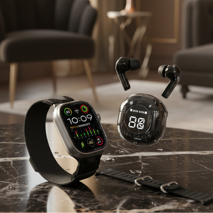 The New 2.3 Large-Screen Smart Watch and Bluetooth Handsfree D110