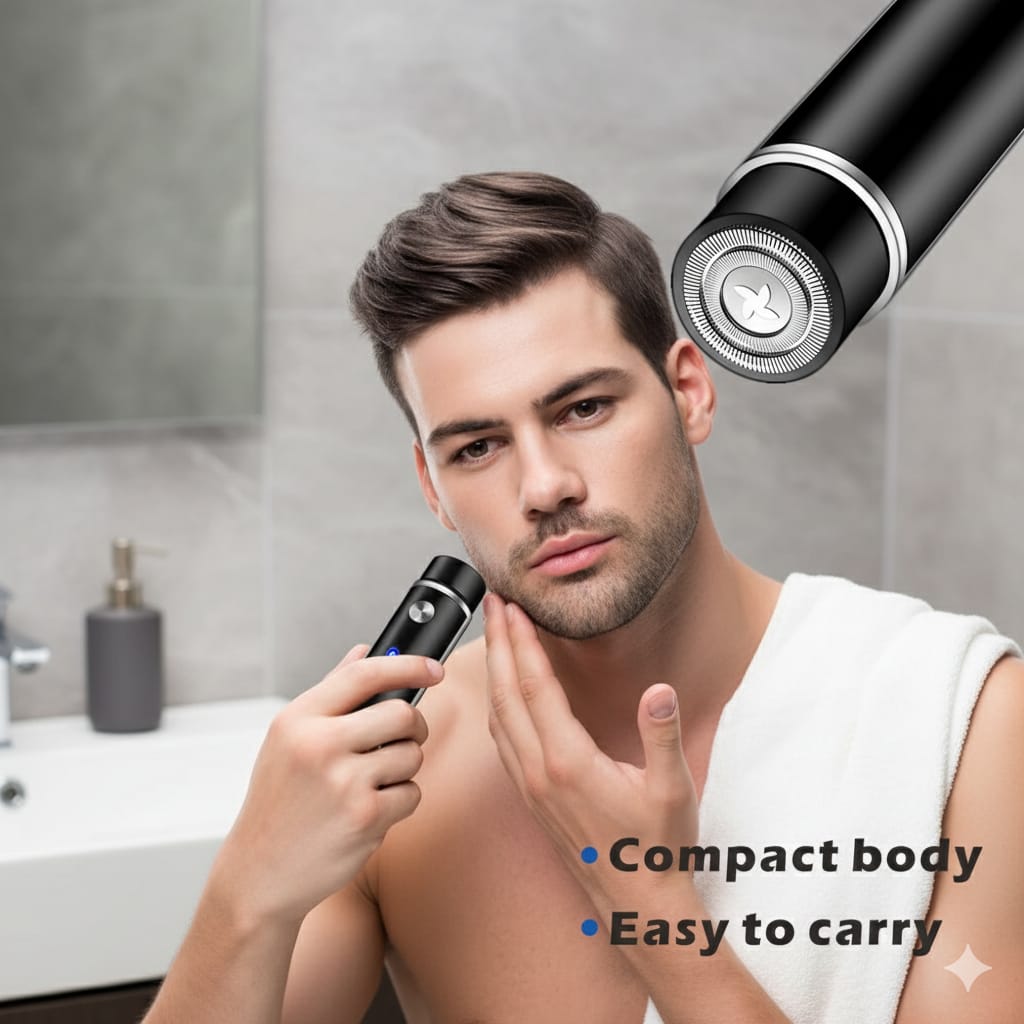 Mini Electric Shaver for Men PortablVe Electric Razor Beard