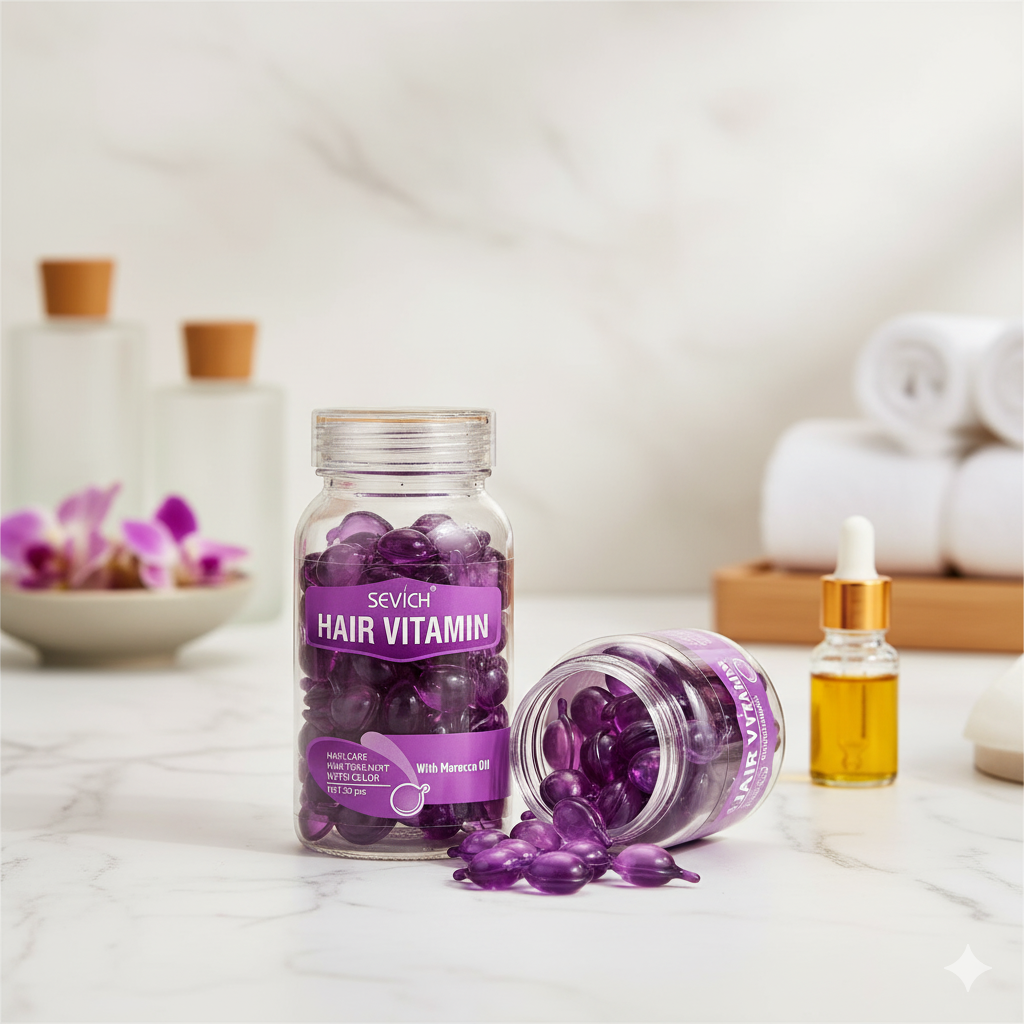 Moroccan Jojoba Oil Hair Care Capsules, Soft And Nourishing Scalp And Hair, Deep Cleansing, Suitable for Both Men And Women