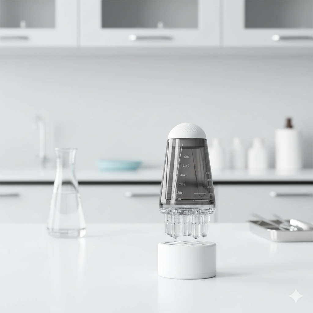 1pc Scalp Apothecary Head Essential Oil Roller, Ball Massage Comb, Hair Rejuvenation Liquid Guide Comb