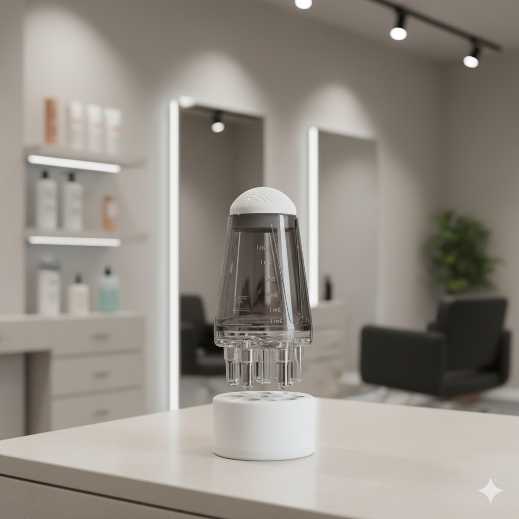 1pc Scalp Apothecary Head Essential Oil Roller, Ball Massage Comb, Hair Rejuvenation Liquid Guide Comb