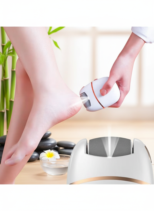 Handheld Electric Callus Remover Rechargeable Foot File With 2 Adjustable Speed Equipped With LED Light For Calluses Cracked Rough Skin Pedicure Tools