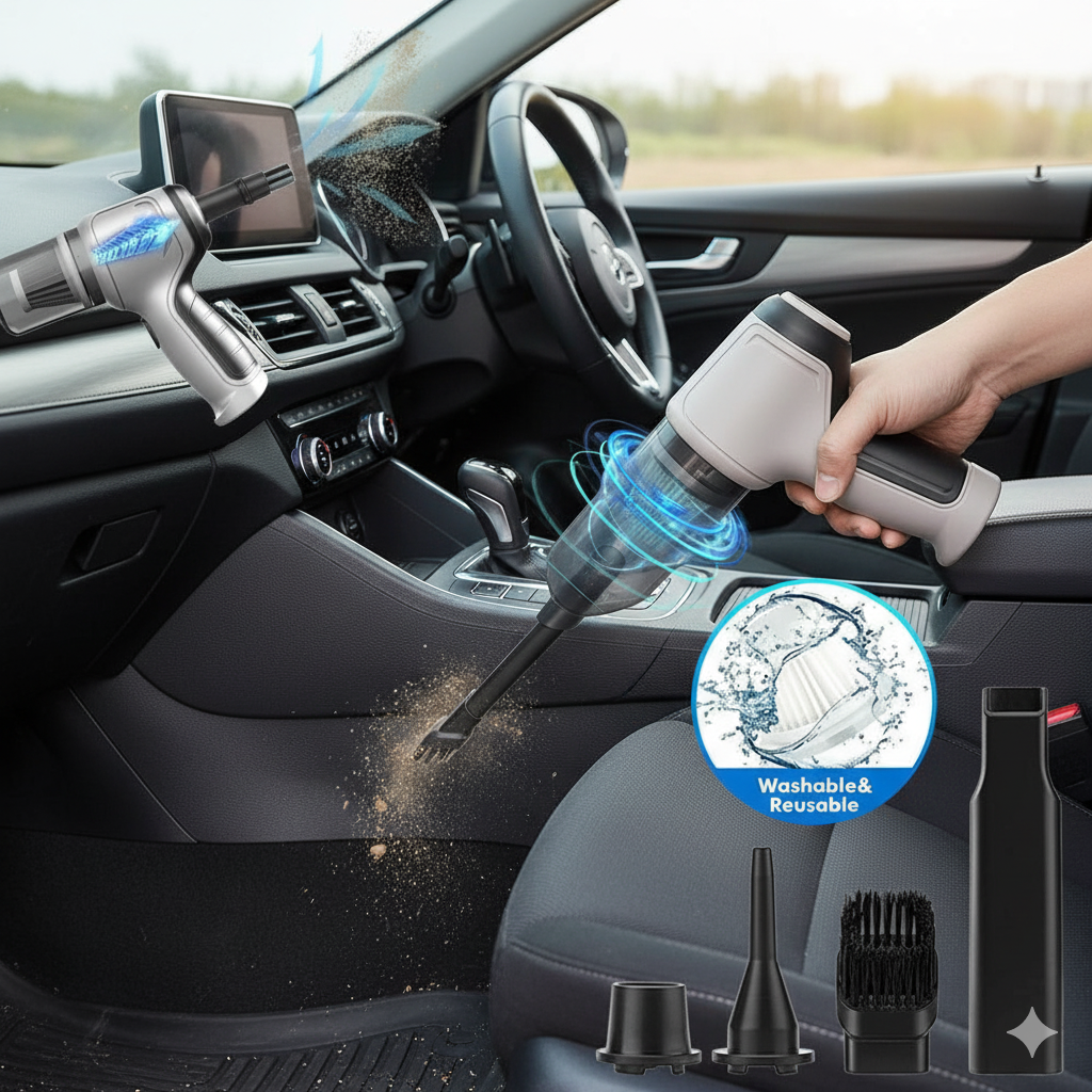 Handheld Wireless Vacuum Cleaner And Air Blower Air Pump 3in1 Dust Blower