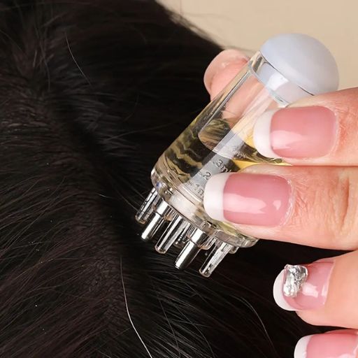 1pc Scalp Apothecary Head Essential Oil Roller, Ball Massage Comb, Hair Rejuvenation Liquid Guide Comb