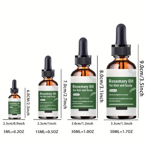 Rosemary Oil For Hair And Scalp, Strengthens Hair, Repairs Split Ends Dry Damaged Hair, Refreshing Hair Care Serum Oil