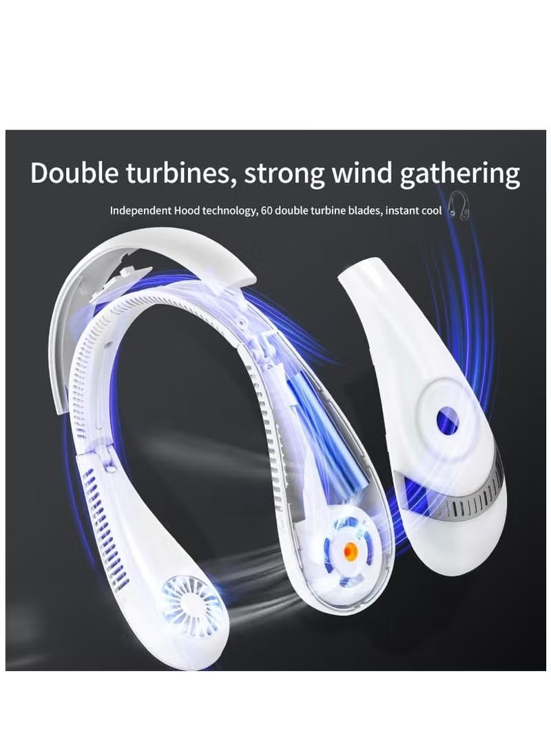 LED Display Neck Fan