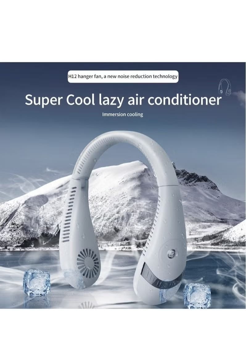 LED Display Neck Fan