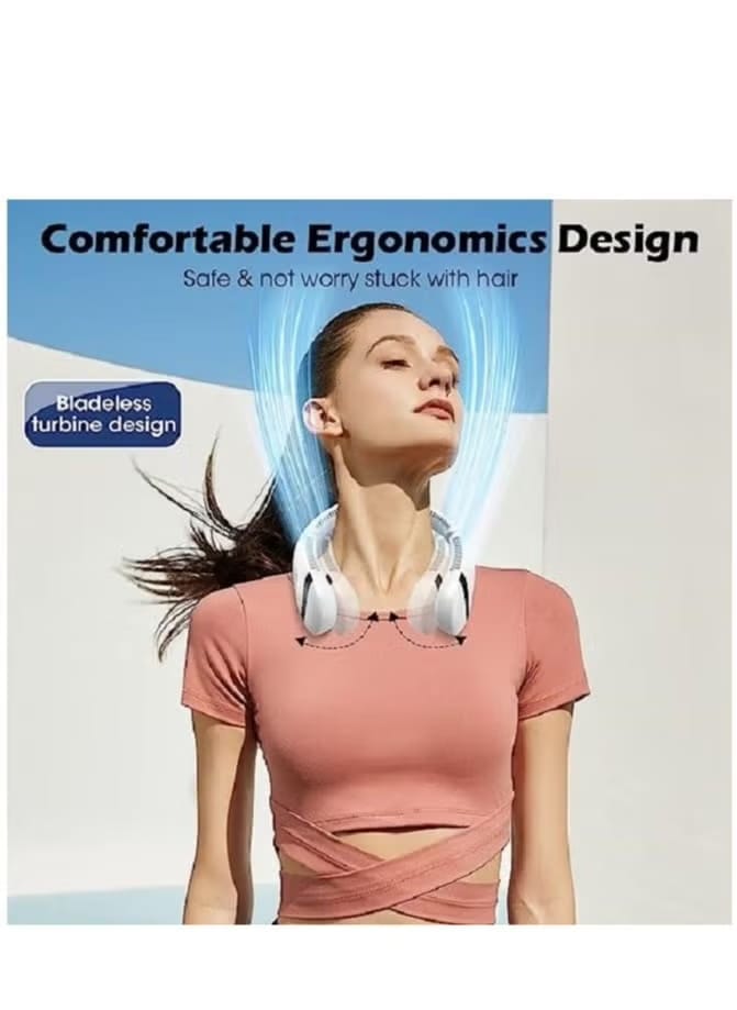 LED Display Neck Fan